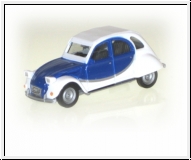 Citroen 2 CV Charleston wei-blau 1:87 herpa 020817 Modellauto