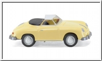 Porsche 356 Cabrio gelb Wiking 016040 Spur H0 1:87 Modellauto