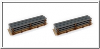 2x Ladegter Palette mit Stahltrgern Spur H0/00 PROSES HL-K-06