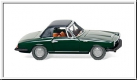 Glas 1700 GT Cabrio dunkelgrn Wiking 018698 H0 1:87 Modellauto