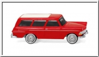 Opel Rekord '61 Caravan rot 1960 Wiking 007149 1:87 Modellauto