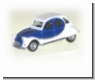 Citroen 2 CV Charleston wei-blau 1:87 herpa 020817 Modellauto